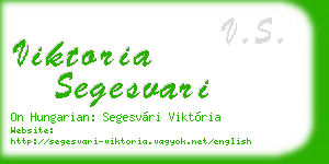 viktoria segesvari business card